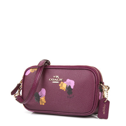 COACH/蔻驰新款 PVC 双拉链 单肩斜挎小包女包 65231 COACH/蔻驰新款 PVC 双拉链 单肩斜挎小包女包 65231