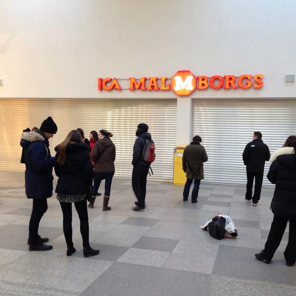 Photo taken at ICA Malmborgs by Thomas F. on 2/23/2014