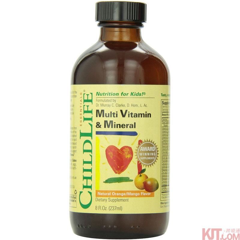 ChildLife 美国童年时光 多种维生素补充液儿童提高免疫均衡营养 237ml