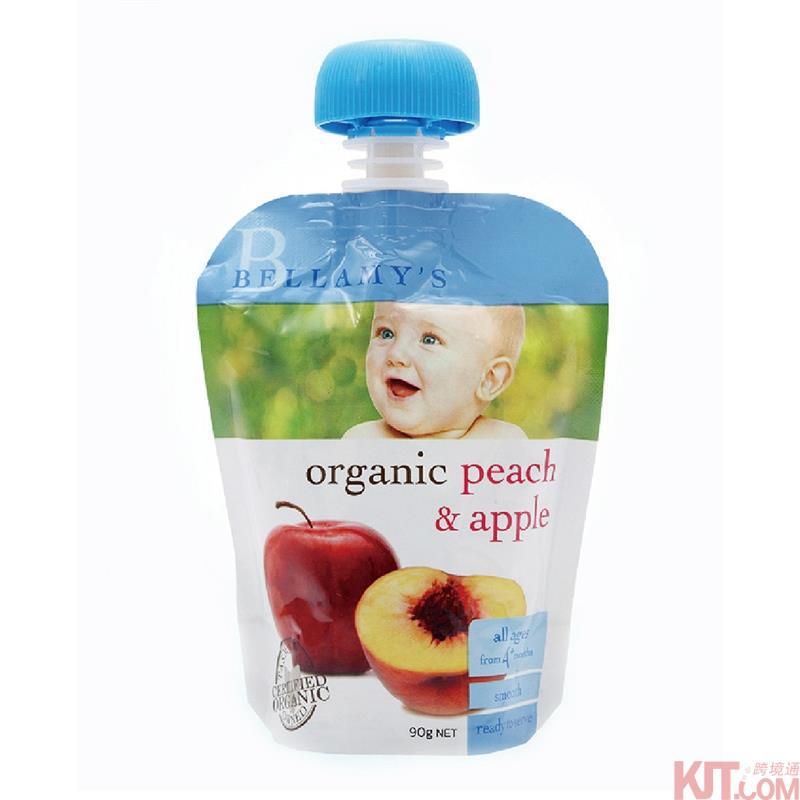 澳大利亚进口苹果果泥-Bellamy 贝拉米 水蜜桃苹果果泥 90g 4个月以上 澳大利亚进口苹果果泥-Bellamy 贝拉米 水蜜桃苹果果泥 90g 4个月以上
