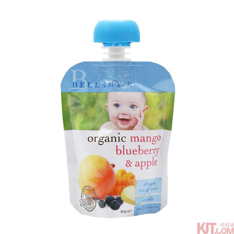 澳大利亚进口芒果蓝莓果泥-Bellamy 贝拉米 芒果蓝莓果泥 90g 4个月以上 澳大利亚进口芒果蓝莓果泥-Bellamy 贝拉米 芒果蓝莓果泥 90g 4个月以上