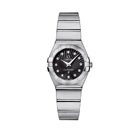 瑞士手表  欧米茄Omega手表女 石英表 钢带  123.10.24.60.51.001