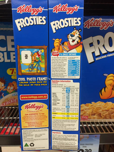 澳大利亚进口营养早餐-Kellogg's即食谷物营养早餐麦片 玉米片350g