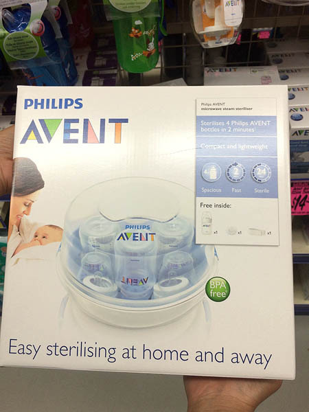 澳大利亚进口新生儿奶瓶-Philips AVENT飞利浦新安怡新生儿奶瓶大礼盒套装微波蒸汽消毒锅