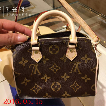 Louis Vuitton路易威登lv女包16新款超迷你老花单肩手提包M61252 Louis Vuitton路易威登lv女包16新款超迷你老花单肩手提包M61252