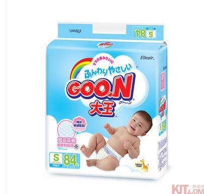 日本本土进口 大王轻薄透气婴儿纸尿裤S84