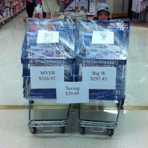 Photo taken at Big W by Eugene J. on 2/26/2012