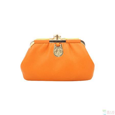 POURCHET 法国宝榭Bourses agneaux系列 零钱包 橘红色 1405 POURCHET 法国宝榭Bourses agneaux系列 零钱包 橘红色 1405