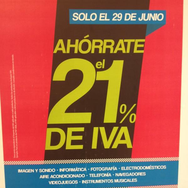 Photo taken at El Corte Inglés by Ángel S. on 6/29/2013