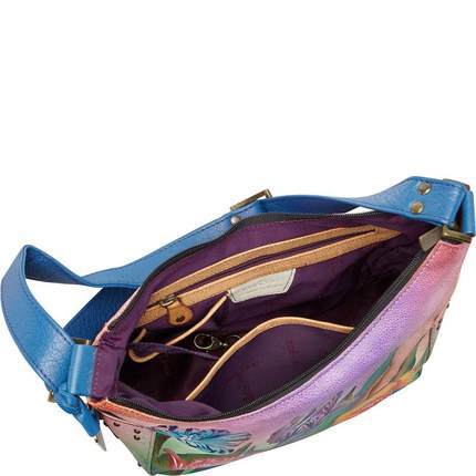 美国直邮 Anuschka CT39-233518女包单肩包花朵图案休闲包邮 美国直邮 Anuschka CT39-233518女包单肩包花朵图案休闲包邮