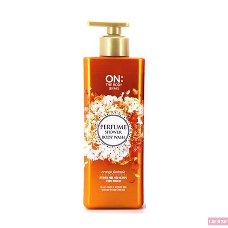 韩国 LG ON THE BODY 梦幻橙色沐浴露