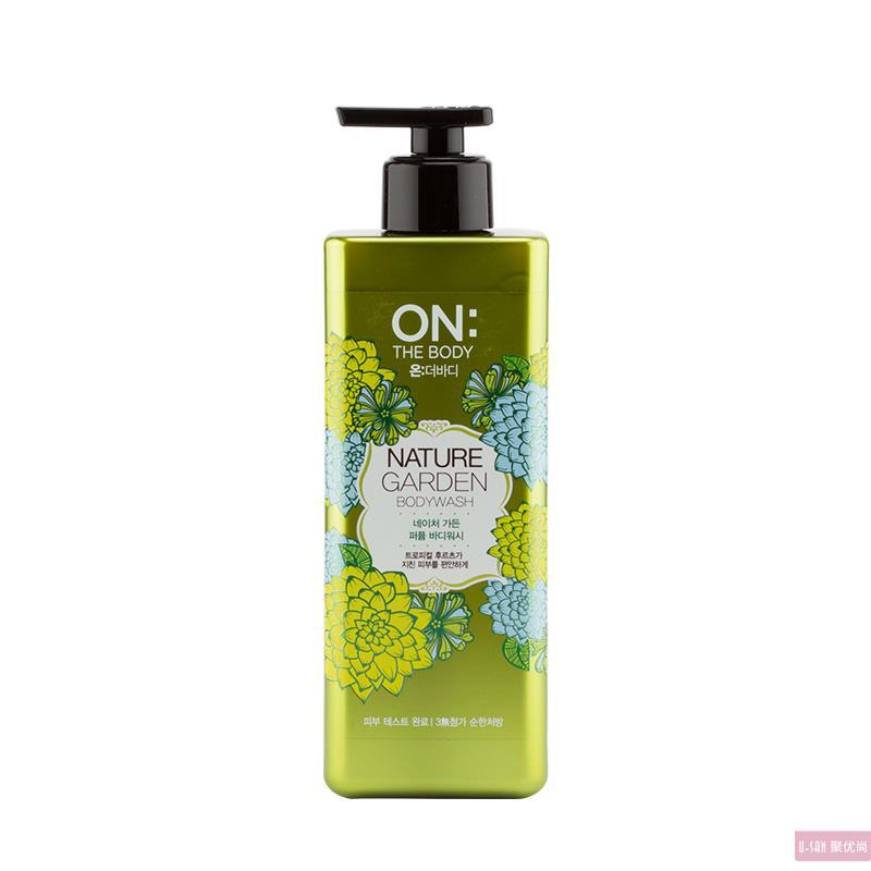 韩国 LG ON THE BODY 绿色沐浴露