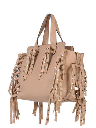 VALENTINO/流苏铆钉装饰手提包