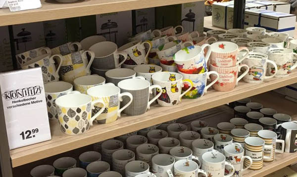 骨瓷彩绘马克杯