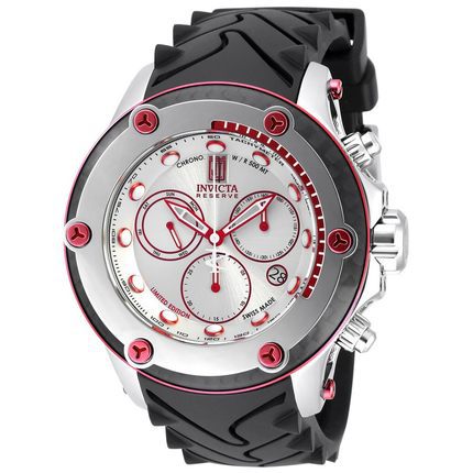 INVICTA男士手表石英表 硅胶表带星期日历计时功能防水大表盘