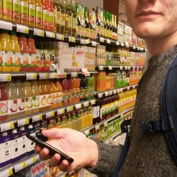 Photo taken at Proxy Delhaize by Nils B. on 4/4/2014