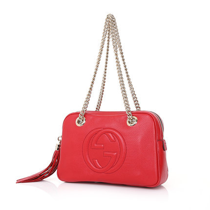 Gucci/古驰/古琦/古奇正品女包链条包女士斜挎包双G真皮单肩包