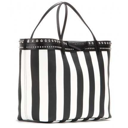 Givenchy/纪梵希givenchy女包16新款大号黑白条纹手提包P00131473 Givenchy/纪梵希givenchy女包16新款大号黑白条纹手提包P00131473
