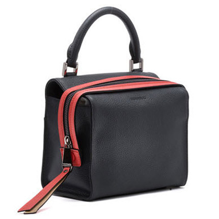 BRUNO MAGLI2016春夏季女士小方包头层牛皮撞色单肩包手提斜跨包