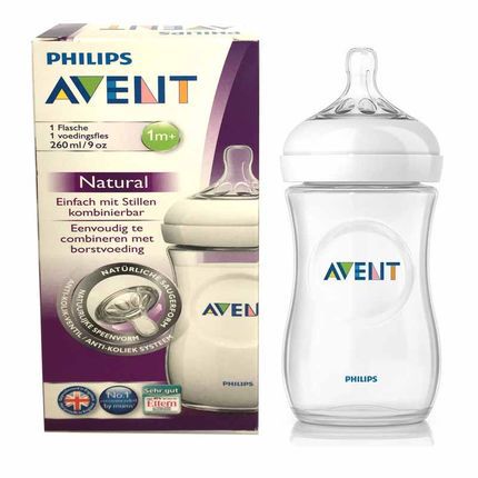 荷兰飞利浦新安怡/AVENT 原生自然宽口径奶瓶260ml/9安士 防气涨 荷兰飞利浦新安怡/AVENT 原生自然宽口径奶瓶260ml/9安士 防气涨