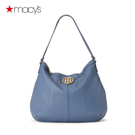 Tommy Hilfiger真皮女士单肩手提包荔枝纹新月包Macy's2612380283 Tommy Hilfiger真皮女士单肩手提包荔枝纹新月包Macy's2612380283