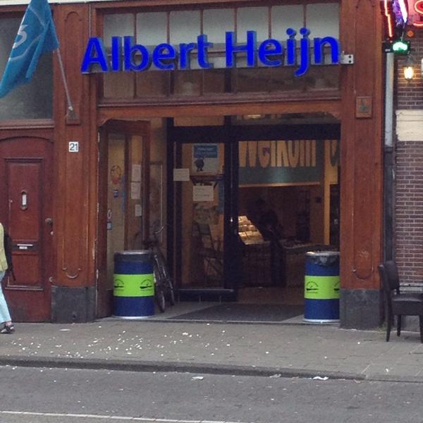 Photo taken at Albert Heijn by AmsterdamVideo.com C. on 8/17/2013