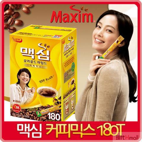 韩国进口摩卡速溶咖啡-Maxim(麦馨) 摩卡金牌速溶三合一咖啡 [12g x 180]