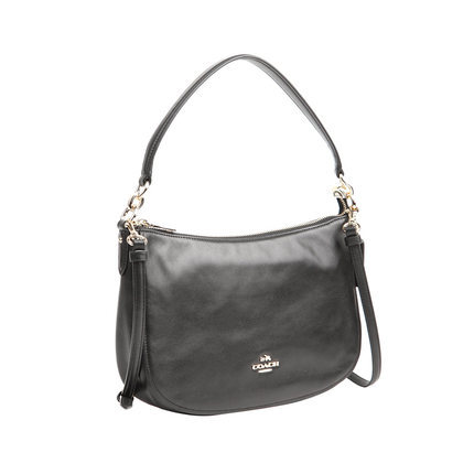 COACH/蔻驰女包 2016春季新款牛皮女士黑色单肩斜挎包中号37018 COACH/蔻驰女包 2016春季新款牛皮女士黑色单肩斜挎包中号37018