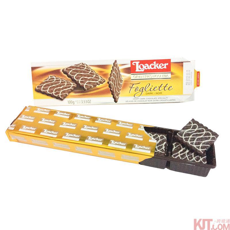 莱家巧克力点心薄片 黑巧克力制品