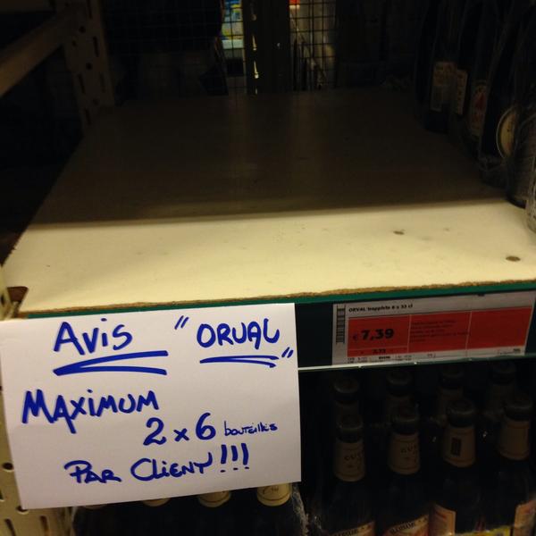 Photo taken at Colruyt by Sophie on 1/21/2015