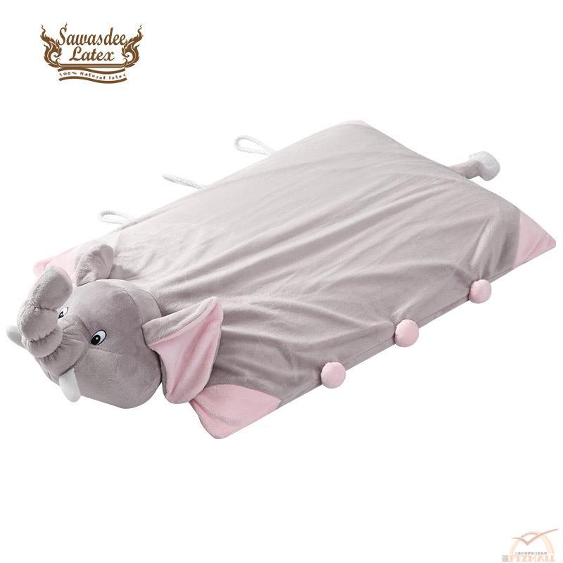 泰国进口儿童枕头-Sawasdee 萨瓦斯蒂 泰国玩偶型天然乳胶儿童枕 浅灰卡通象(灰色) 泰国进口儿童枕头-Sawasdee 萨瓦斯蒂 泰国玩偶型天然乳胶儿童枕 浅灰卡通象(灰色)
