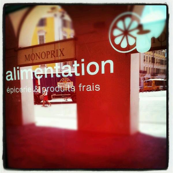 Photo taken at Monoprix Garibaldi by Iarla B. on 7/17/2012