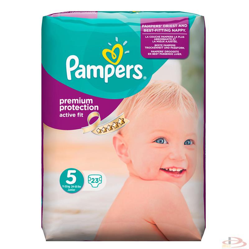 德国帮宝适Pampers纸尿裤紫帮5号11-25kg23片 德国帮宝适Pampers纸尿裤紫帮5号11-25kg23片