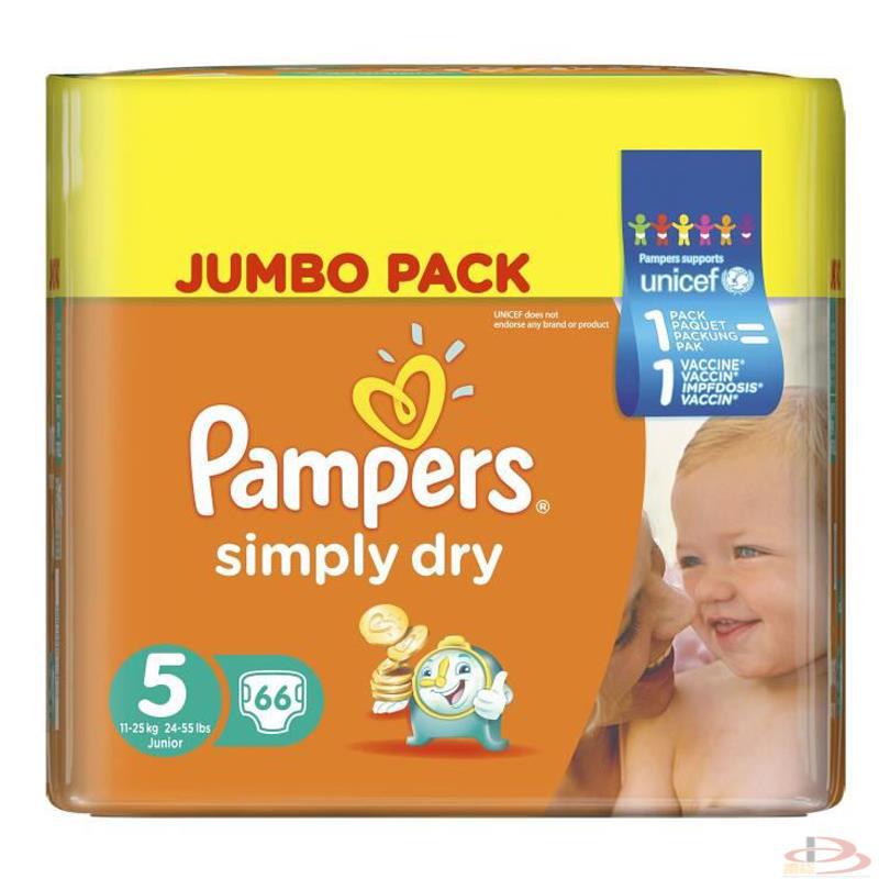 德国帮宝适Pampers纸尿裤黄帮5号11-25kg66片 德国帮宝适Pampers纸尿裤黄帮5号11-25kg66片