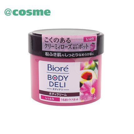 Biore 碧柔 BODYDELI保湿身体乳霜 玫瑰香气 日本直邮