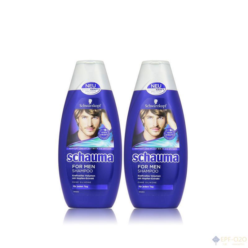 Schwarzkopf施华蔻 schauma男士无硅洗发水 含啤酒花提取物