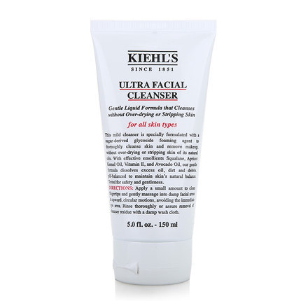 Kiehl's/科颜氏 高保湿洁面啫喱150ML 温和补水 深层清洁卸妆包邮
