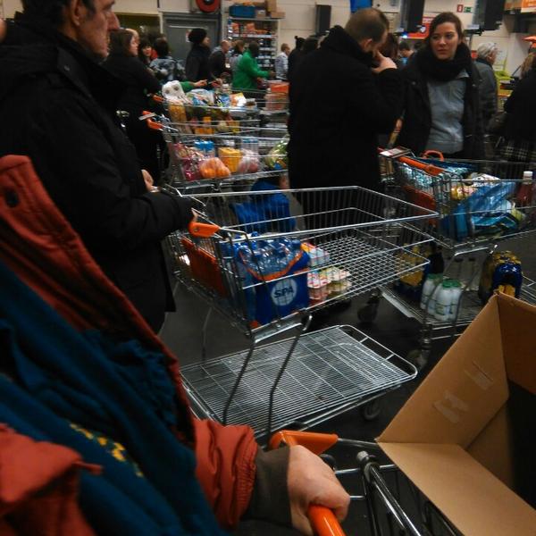 Photo taken at Colruyt by Ineke M. on 1/31/2015