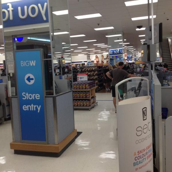 Photo taken at Big W by Brett A. on 3/25/2012