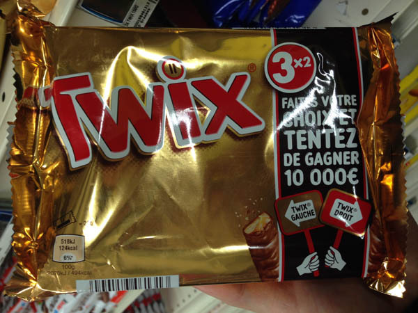 twix焦糖巧克力棒