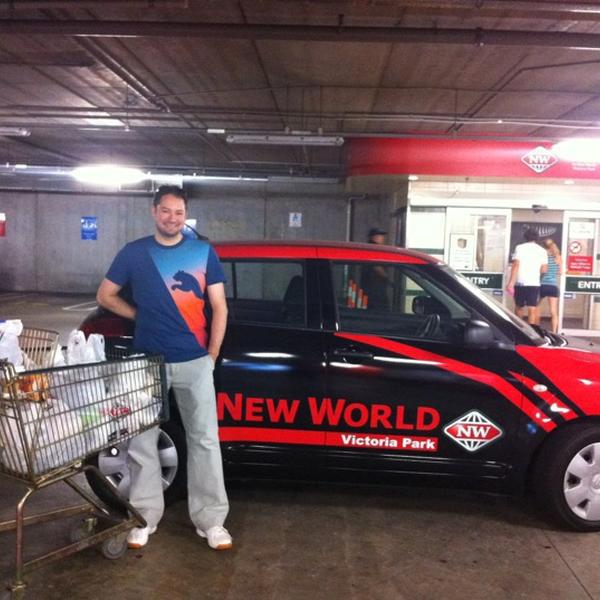 Photo taken at New World by Wawie C. on 2/18/2012