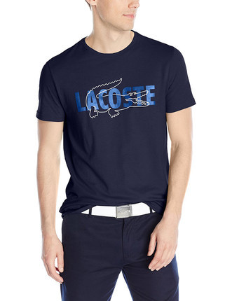 Lacoste/拉科斯特男士纯棉LOGO印花T恤时尚简约圆领短袖男装5703 Lacoste/拉科斯特男士纯棉LOGO印花T恤时尚简约圆领短袖男装5703