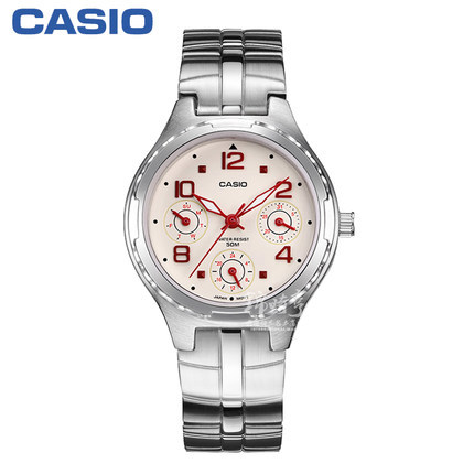 香港直邮  卡西欧钢带casio防水女士手表LTP-2064A-7A2