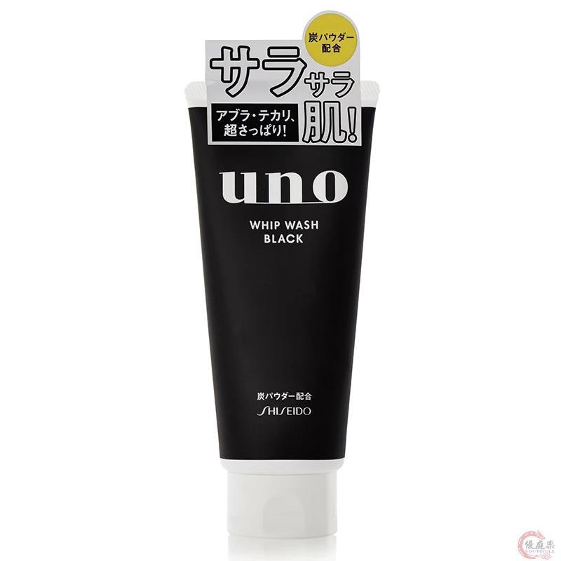 日本 Shiseido资生堂 UNO男士 活性炭 洗面奶 黑色