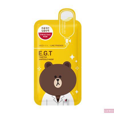 韩国 clinie/可莱丝克莱斯line friends水库面膜 E.G.T 抗皱保湿恢复弹力 韩国 clinie/可莱丝克莱斯line friends水库面膜 E.G.T 抗皱保湿恢复弹力