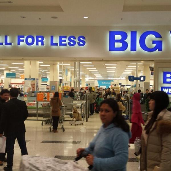 Photo taken at Big W by thepretenda on 8/17/2014