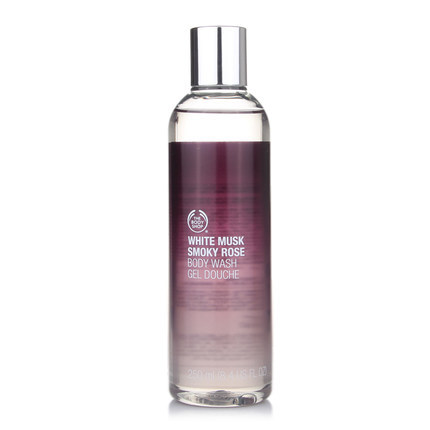 The body shop/美体小铺白麝香 烟熏玫瑰沐浴露250ml  美国直邮