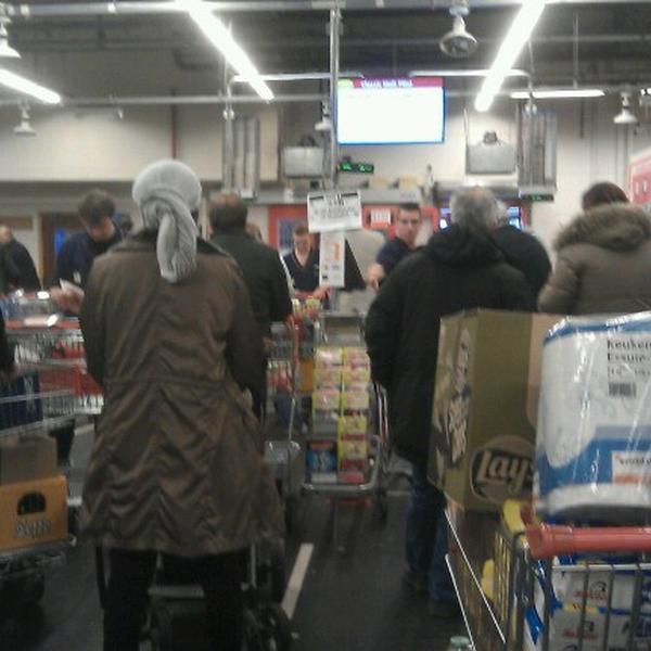 Photo taken at Colruyt by Chui C. on 12/21/2012