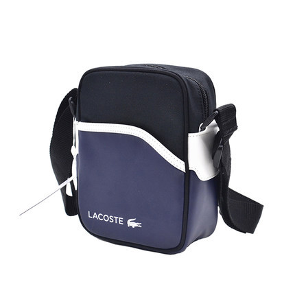 Lacoste 鳄鱼 男士单肩斜跨运动包 PVC帆布配皮相机包 0862 Lacoste 鳄鱼 男士单肩斜跨运动包 PVC帆布配皮相机包 0862