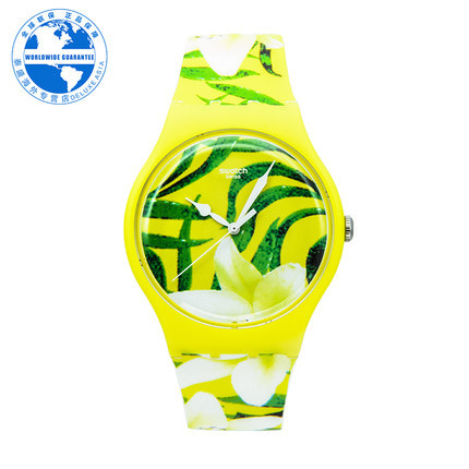 Swatch/斯沃琪 正品硅胶腕表 男女时尚休闲石英手表SUOJ104